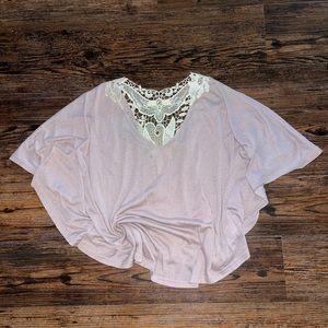 YA- Los Angeles- embroidered bat-wing shirt